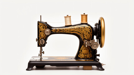 Fototapeta na wymiar Old vintage sewing machine