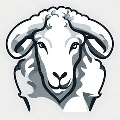 A logo for a business or sports team featuring a stylized sheep that is suitable for a t-shirt graphic.