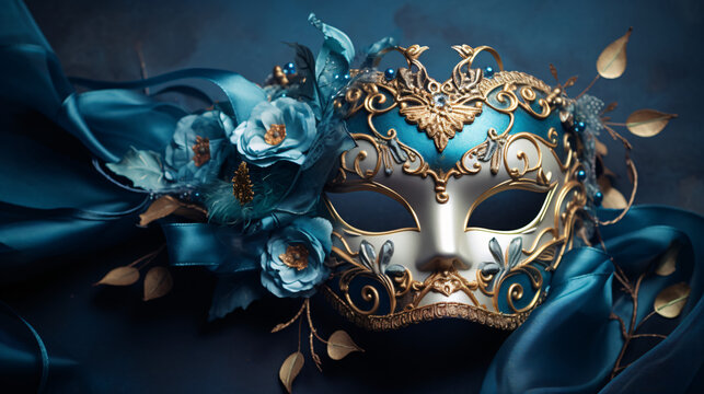 Photo of elegant and delicate Venetian mask