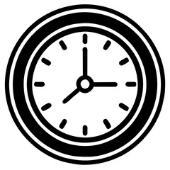 Time guardian. Wall clock icon. Precision tracker. Vector watch symbol. Countdown chronicles. Office timer. Timeless elegance