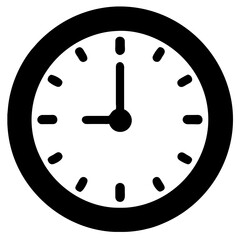 Time guardian. Wall clock icon. Precision tracker. Vector watch symbol. Countdown chronicles. Office timer. Timeless elegance