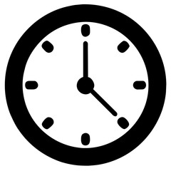 Time guardian. Wall clock icon. Precision tracker. Vector watch symbol. Countdown chronicles. Office timer. Timeless elegance