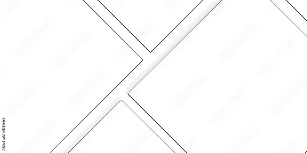 Aufkleber white abstract geometric overlapping square pattern, design of technology background with shadow. ve