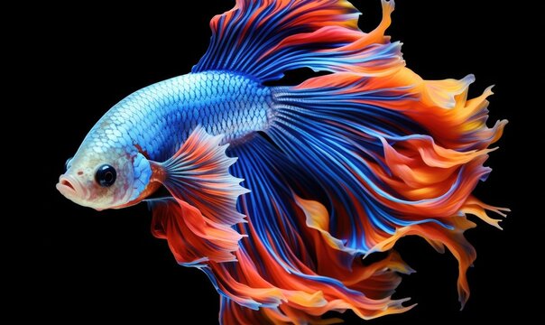 Beautiful colorful Beta fish