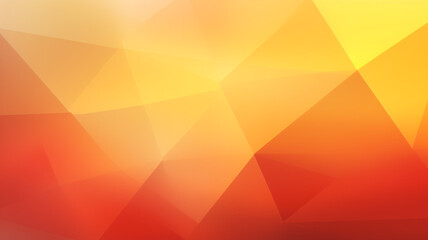 Yellow orange red abstract background for design. Geometric shapes. Triangles, squares, stripes, lines. Color gradient. Modern, futuristic. Generative Ai