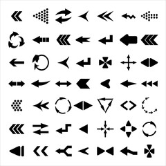 Illustration vector graphic a set of arrow icons