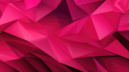Fototapeta premium Neon pink and black geometric background. Black&nbsp;Friday&nbsp;Sale, Cyber Monday concept. Abstract modern glowing magenta shapes digital art. Futuristic illustration for wallpaper, website design, poster.
