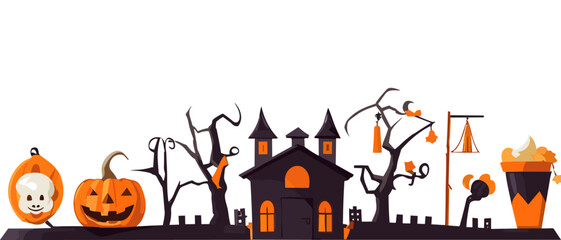 halloween house ,halloween pumpkin 