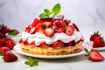 Strawberry Pie Shortcake.