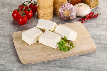 Greek traditional organic feta cheese