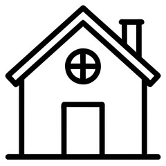 Real estate vision. Home icon. Building dreams. Residential symbol. Architectural essence. House illustration. Property prospects. Vector housing