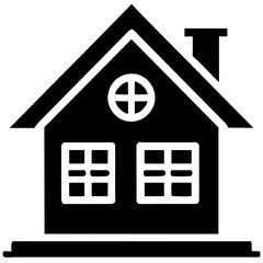 Real estate vision. Home icon. Building dreams. Residential symbol. Architectural essence. House illustration. Property prospects. Vector housing