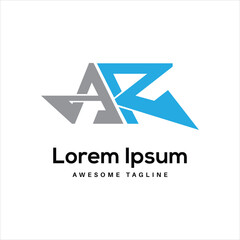 AR Letter Logo Design Free Icon