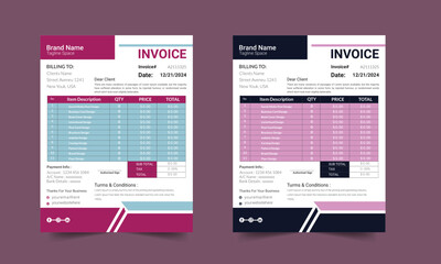 professional design invoice, quotation, letterhead template for you