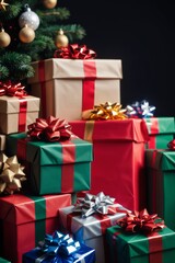 A bundle of Christmas Presents