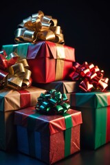 Obraz premium A bundle of Christmas Presents