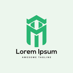 TM Letter Logo Design Free Icon