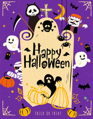 Cartoon Halloween illustration