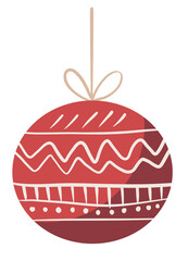 Christmas element white hand drawn.