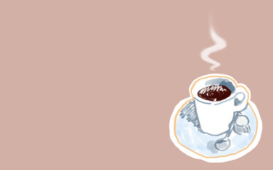 温かいコーヒー