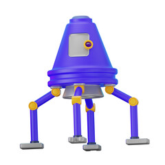Space Capsule Space Object 3D Illustrations