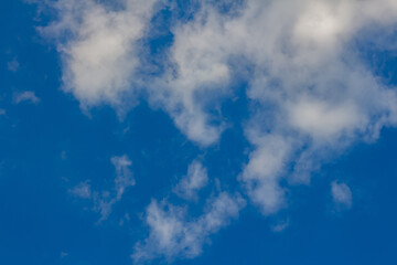 Fototapeta na wymiar Blue sky with clouds over Kharkov