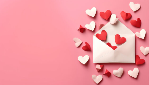 Hearts with backround