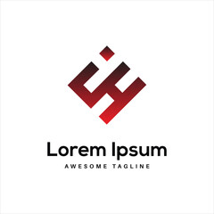 Obraz premium IH Letter Logo Design Free Icon