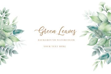 Elegant floral frame with wild leaves 