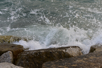 Rayong Thailand March 11 2023 sand on the rayong beach and blue sky with cloud at rayong Thailand..seaside at night beach and blue sky with cloud,city night.