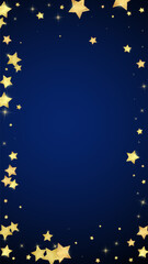 Magic stars vector overlay.  Gold stars scattered