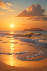 sunset on the beach