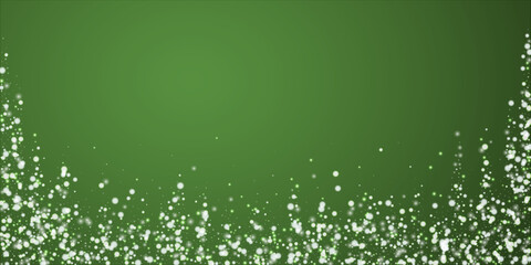 Snowy christmas background. Subtle flying snow