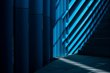 abstract building background with light. 