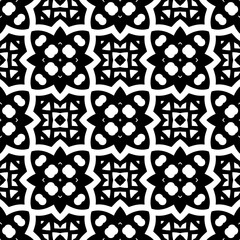 White background with black pattern. Seamless texture for fashion, textile design,  on wall paper, wrapping paper, fabrics and home decor. Simple repeat pattern.