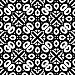 White background with black pattern. Seamless texture for fashion, textile design,  on wall paper, wrapping paper, fabrics and home decor. Simple repeat pattern.