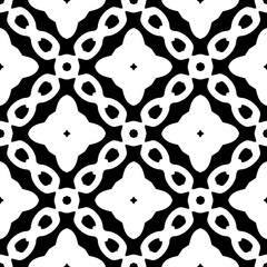 White background with black pattern. Seamless texture for fashion, textile design,  on wall paper, wrapping paper, fabrics and home decor. Simple repeat pattern.