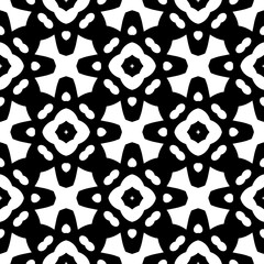 White background with black pattern. Seamless texture for fashion, textile design,  on wall paper, wrapping paper, fabrics and home decor. Simple repeat pattern.