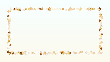 Disco Background with Confetti of Glitter Particles. Sparkle Lights Texture. Holiday pattern. Light Spots. Star Dust. Explosion of Confetti. Design for Template.