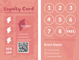 Loyalty card with fifty percent reduction of price