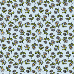 Floral seamless pattern. Illustration for fabric und textile design, wallpaper, wrapping, surface design, decoration.