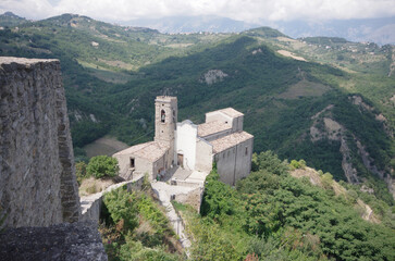 Fototapeta na wymiar Roccascalegna - Abruzzo - Church of San Pietro