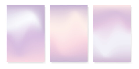 Winter pastel colored. Simple soft background set