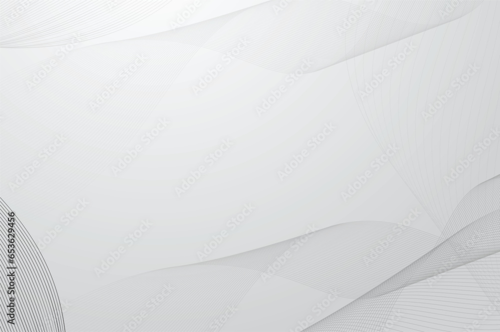 Poster white background with circular lines copy space