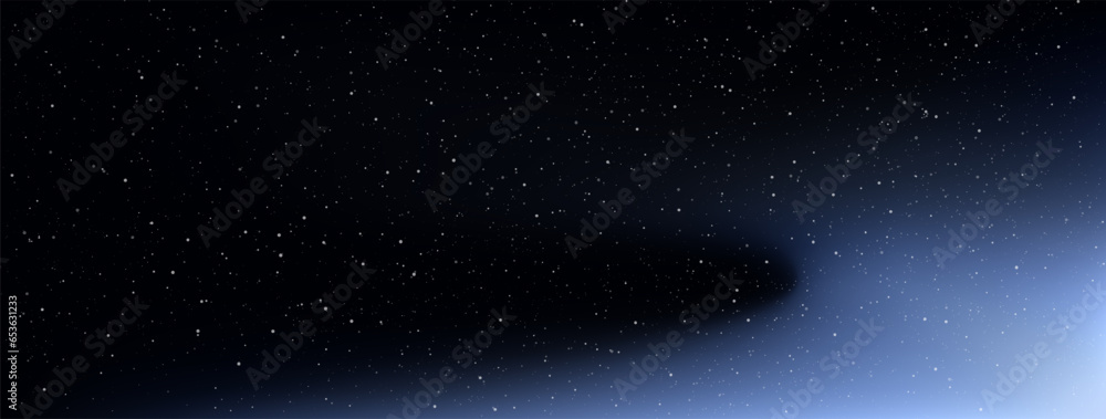 Wall mural astrology horizontal star universe background. the night with nebula in the cosmos. milky way galaxy