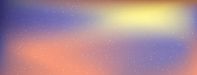 Astrology horizontal star universe background. The night with nebula in the cosmos. Starry night with shiny stars in the gradient sky. Vector illustration.