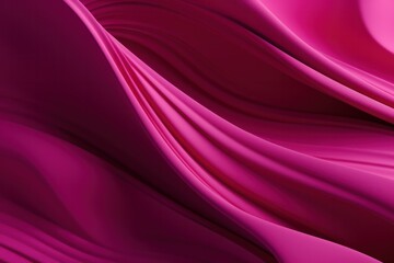 Fototapeta premium pink magenta wavy 3d mesh cgi background. Neon glowing dynamic abstract backdrop. Liquid glossy texture.