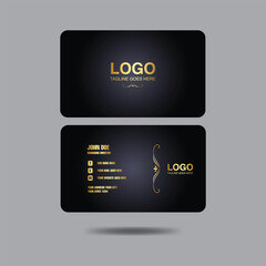  minimalist luxurious business card design with Mockup Vector illustration luxurious Business Card for business and personal use template modern and clean style.