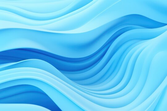 Dynamic data analysis and visualization. Abstract light  blue wave and lines background. 