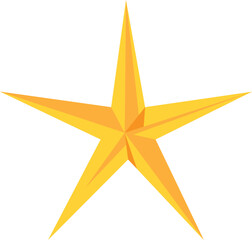 golden star vector image or clip art
